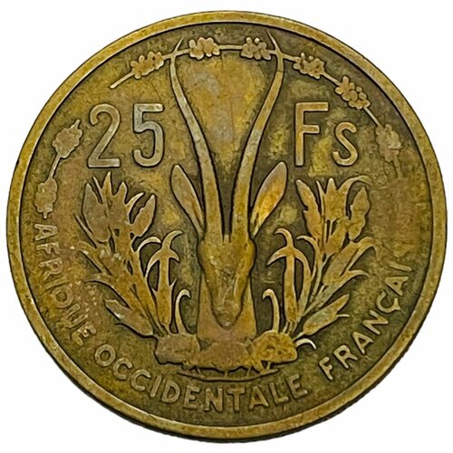 Французская Западная Африка 25 франков 1956 г. (3) французская западная африка 50 франков 1929 г