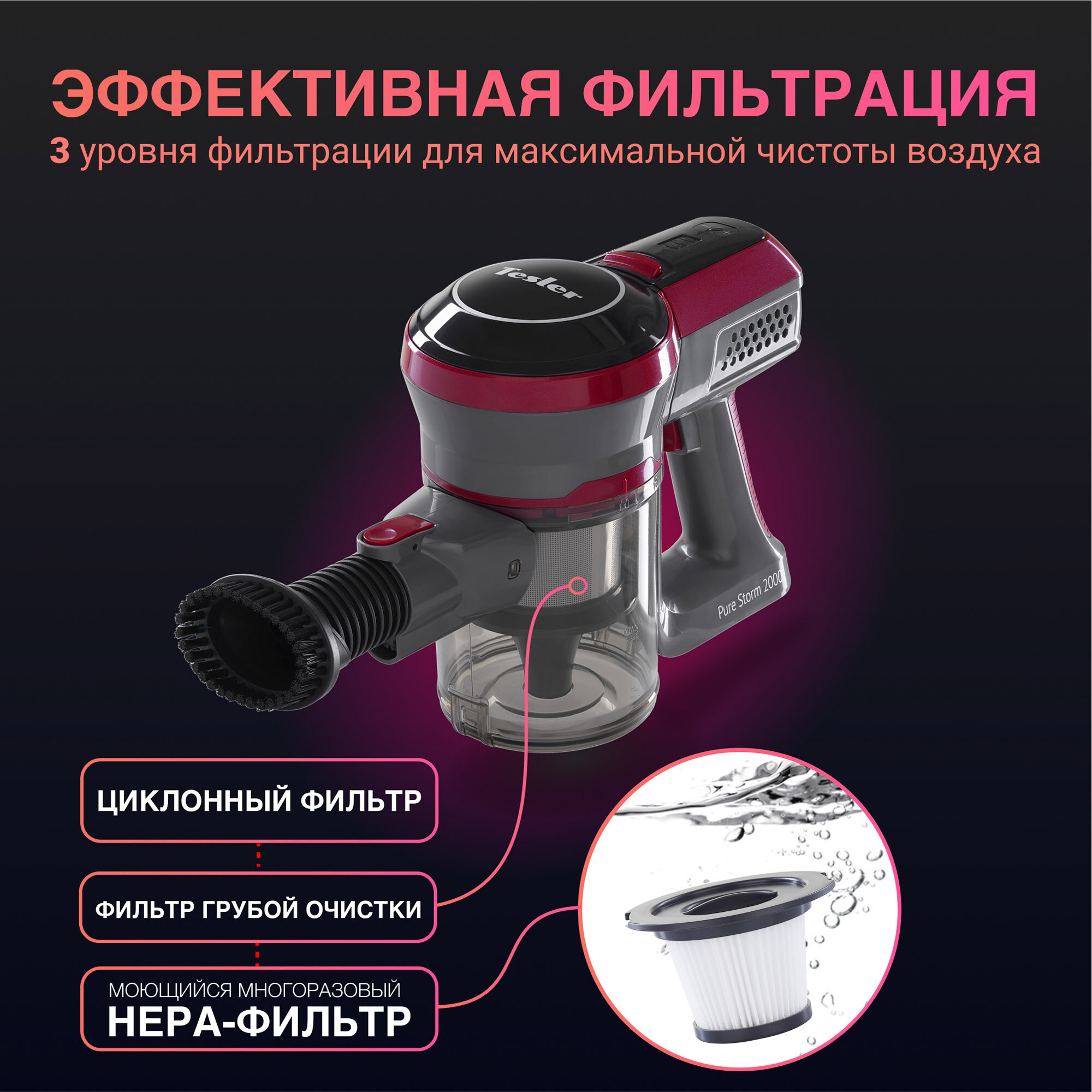 Пылесос Tesler Pure Storm 2000