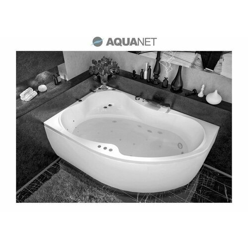 Ванна акриловая Aquanet Capri 205345 170х110 левая с к/с акриловая ванна aquanet capri 160x100 r 203915 без гидромассажа