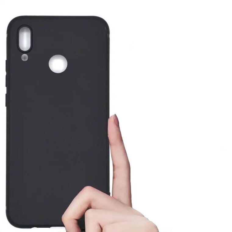Чехол матовый для Huawei Honor 8X, черный — фото 1