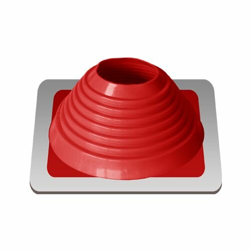 фото "Мастер Флеш" кровельная проходка для дымохода прямая RES № 6 (127-229) силикон красная