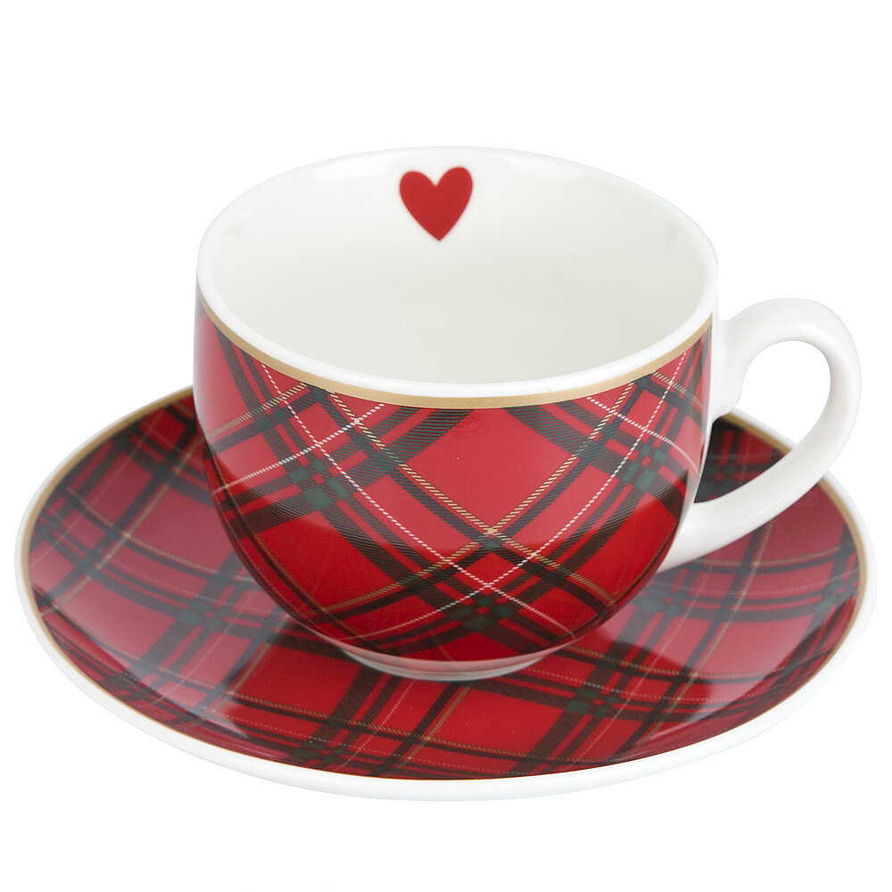 Чайная пара чашка и блюдце "Edinburgh" 240 мл Nouvelle