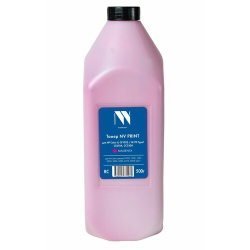 Тонер NVP HP CP1025/M175 (CE313A, CC533A) (500г) Magenta Type1 тонер nv print type1 для hp cp1025 1025nw 1215 1312 1515 1518 2025 2320 magenta 1kg