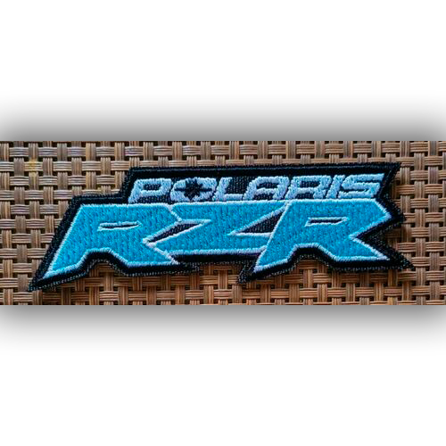 Нашивка Polaris RZR синяя держатель планшета с бардачком kemimoto для polaris rzr 1000 5455431 070