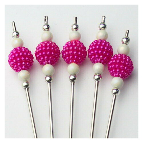 Шпажка ручной работы ежевика розовая 210₽