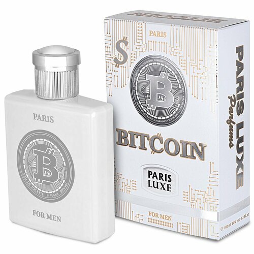 Paris Line Parfums Туалетная вода мужская Bitcoin S белый 100мл