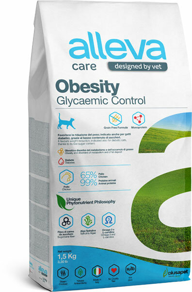 Сухой корм Alleva Care Cat Adult Obesity Glycemic Control, 1,5 кг