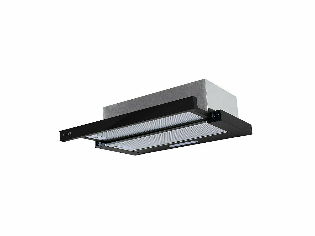 Встраиваемая вытяжка LEX HONVER G 2M 600 BLACK (Черный) — фото 2