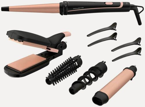 Изображение товара Мультистайлер Rowenta Infinite Look 14 в 1, CF4230F0, розовый, черный