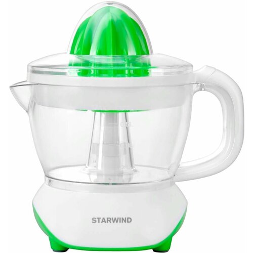 Соковыжималка StarWind SJ 1221 цитрусовая зеленый и прозрачный 102000₽