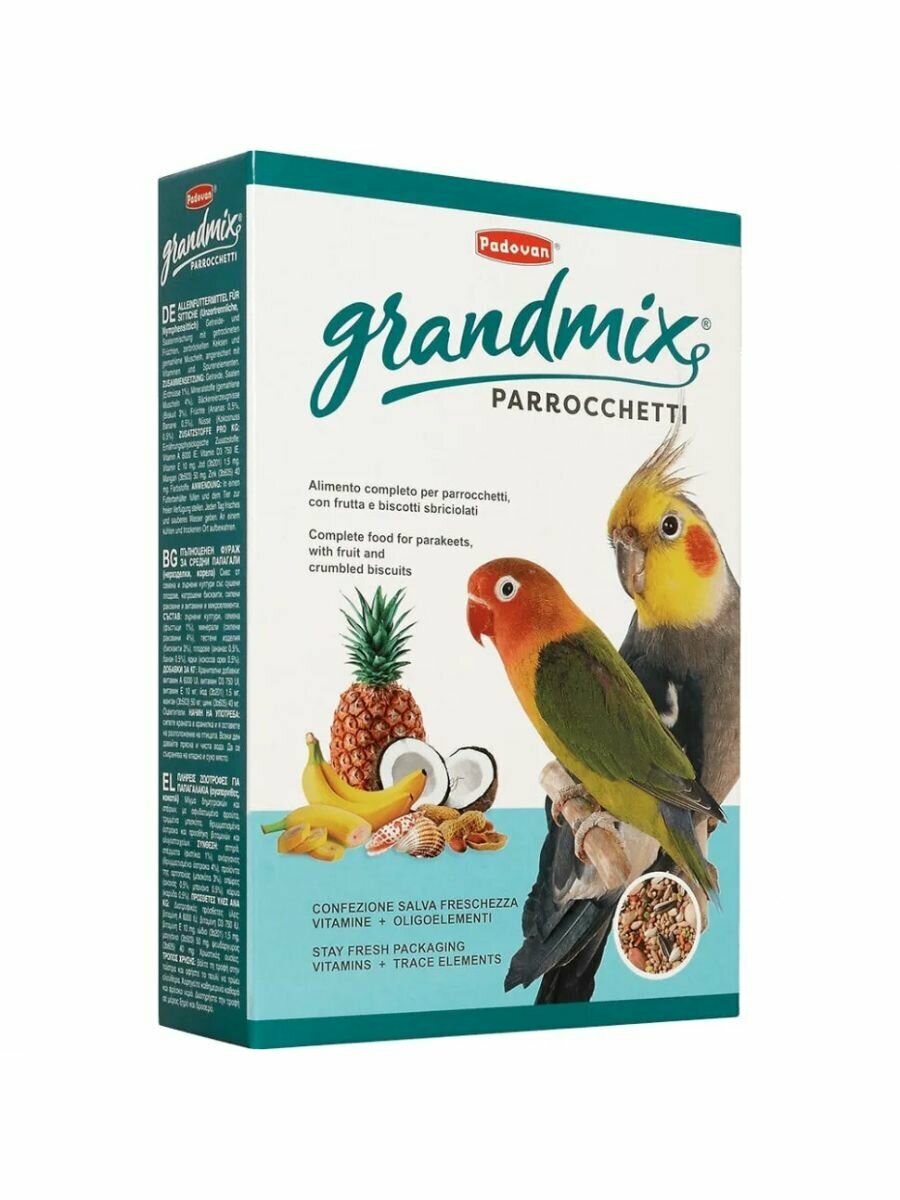 Корм для средних попугаев Padovan GrandMix Parrocctti 850 г