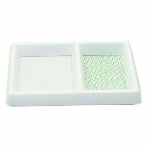 Кормушка для животных для рыб универсальная прямоугольная 2 в 1 1 шт 269₽