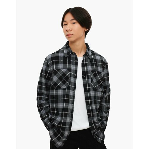 фото Рубашка gloria jeans, размер 12-13л/158 (40), черный, белый