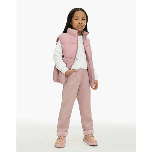 фото Брюки gloria jeans, размер 6-7л/122 (31), розовый