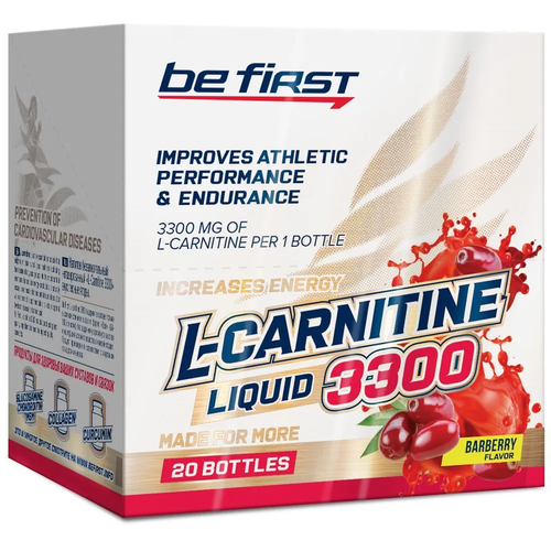 Л-Карнитин в ампулах Be First L-Carnitine 3300 барбарис 20*25 мл 20*25 мл