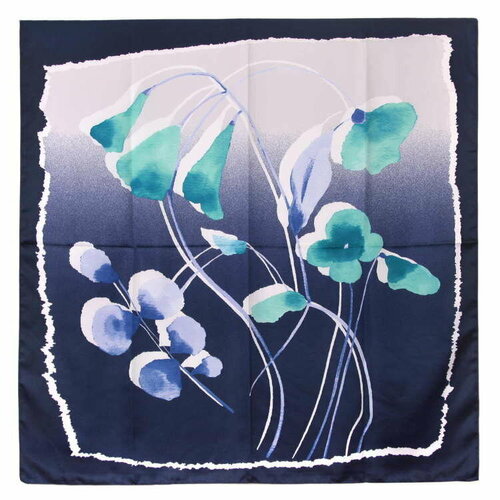 фото Платок roby foulards,90х90 см, синий