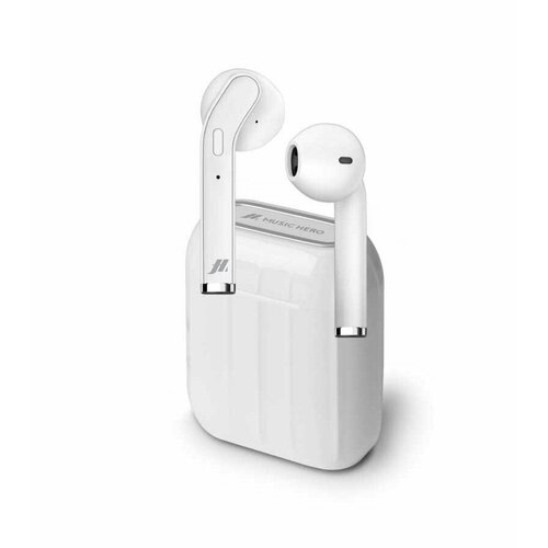 Наушники SBS Jaz Sweet Twin Bluetooth 50 с зарядным кейсом 300мАч белый TEJZEARTWSHIHATBTW 462900₽