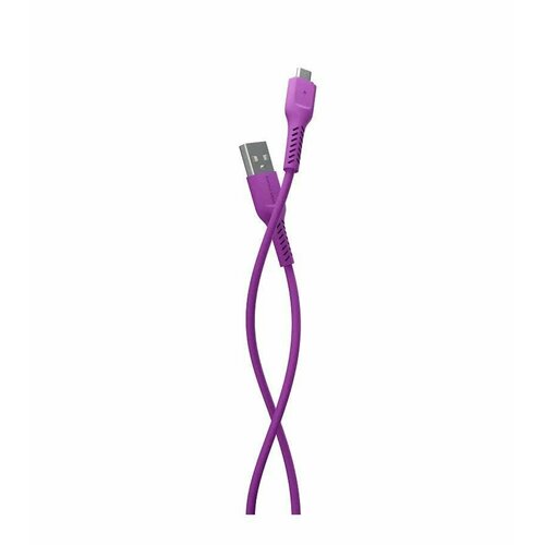 Дата-кабель USB 2.0A для micro USB More choice K16m TPE 1м Purple