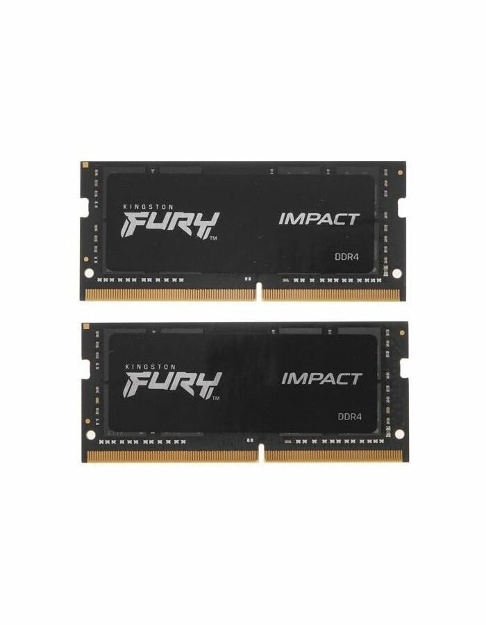 Оперативная память Kingston FURY Impact 64 ГБ (32 ГБ x 2 ) DDR4 3200 МГц SODIMM CL20