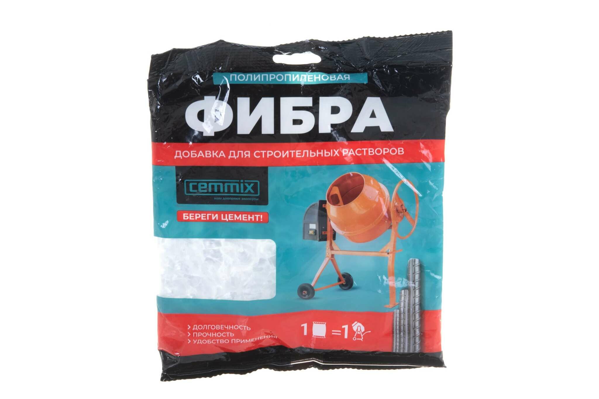 фото Полипропиленовое армирующее фиброволокно Cemmix Cemfibra 150 г 206777