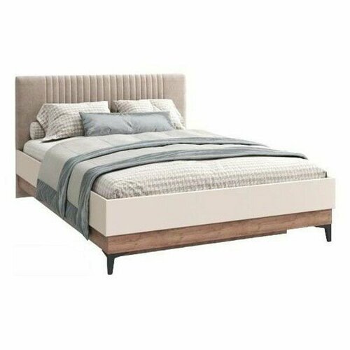 Кровать полутораспальная Тоскана Цвет обивки бренди лайт 04 Цвет корпуса дуб табачный 43381₽