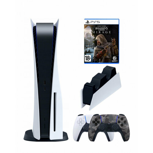 Приставка Sony PlayStation 52-ой геймпадзарядноекамуфляжный Assassins creed mirage диск 8850000₽