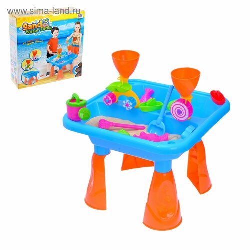 Игровой столик с песочным набором 2 в 1 18 предметов высота 355 см уценка 3354₽