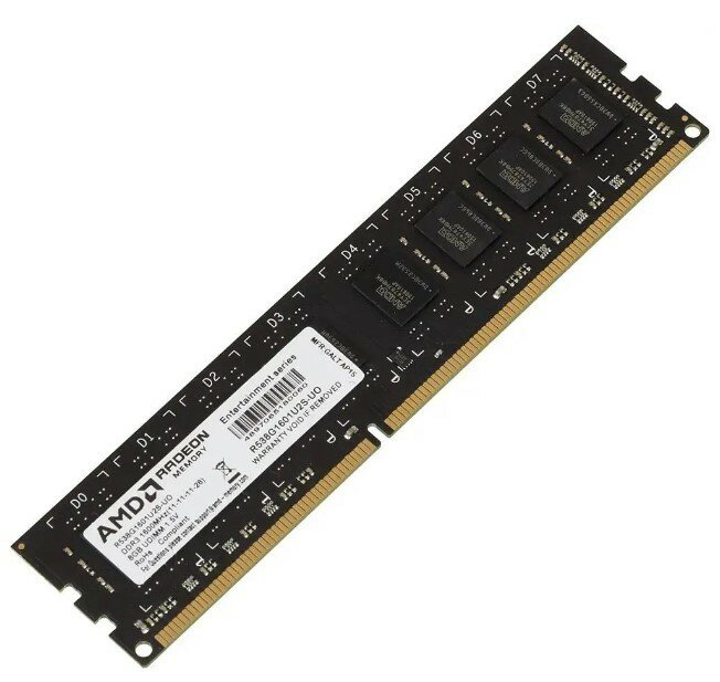 Память DDR3 8Gb 1600MHz AMD R538g1601u2s-uo OEM PC3-12800 CL11 Dimm 240-pin 1.5В