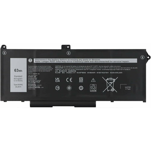 Аккумулятор для Dell Latitude 15 5520, 14 5420, Precision 15 3560, (RJ40G), 63Wh, 4150mAh, 15.2V