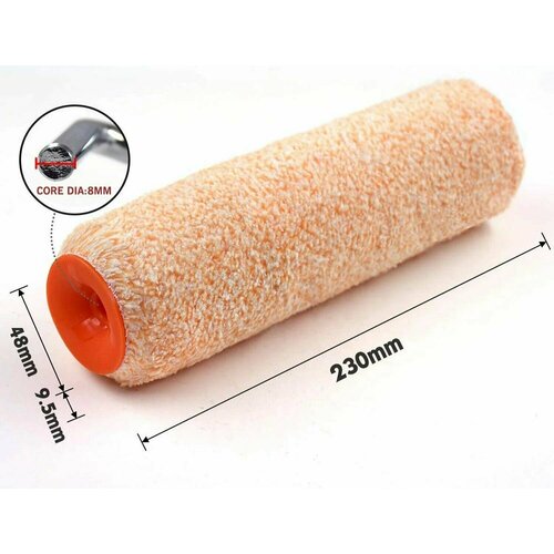 фото Малярный валик rollingdog super-micro 230 мм, микрофибра, ворс 9,5 мм, под бюгель 8 мм.