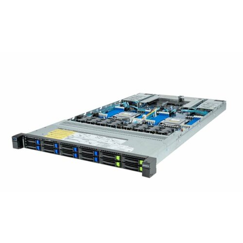 Server System GIGABYTE 1U rack AMD EPYC Max CPU 2 USB 3.2 DDR5 Количество слотов памяти 24 1600 Вт 4x2 R183-Z92-AAD2