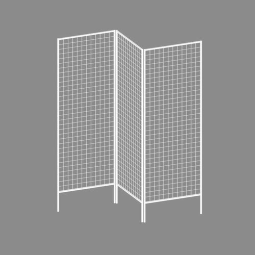 Стенд ширма 3-х секционный 63x183 см цвет белый 21777₽