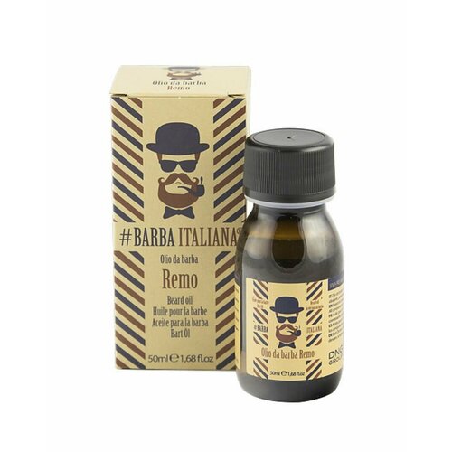 BARBA ITALIANA Масло для бороды увлажняющее Рем с ароматом пачули, дамасской розы и талька 50 мл