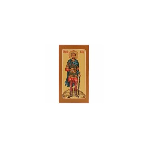 Икона 13х25 Анатолий, письмо, темпера, золочение #155082
