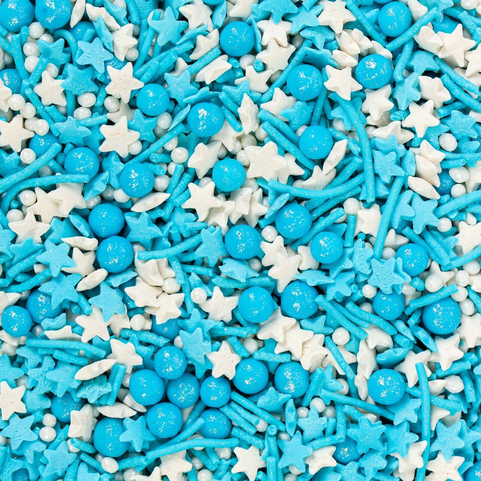 Посыпка кондитерская, микс в цветной глазури "белый, синий, голубой", 50 г