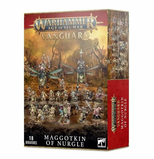 Набор миниатюр для настольной игры Warhammer Age of Sigmar - Vanguard: Maggotkin of Nurgle