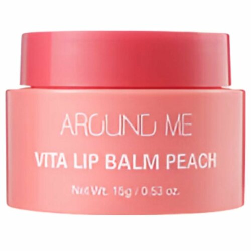 Бальзам для губ с экстрактом персика Welcos Around Me Vita Lip Balm Peach