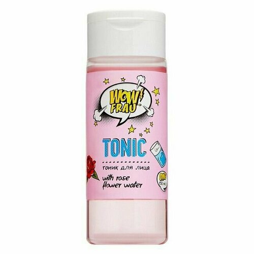 Тоник для лица WOW FRAU, Moisturizing Tonic With Rose Water, увлажняющий, с розовой водой, 150 мл.