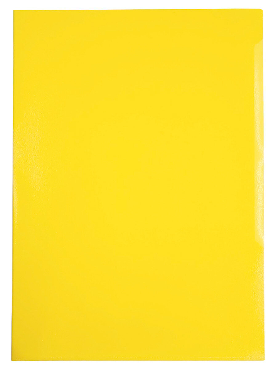 Папка - уголок Durable, для документов, 120 мкм, А4, полипропилен Желтый, 20 шт. /уп.