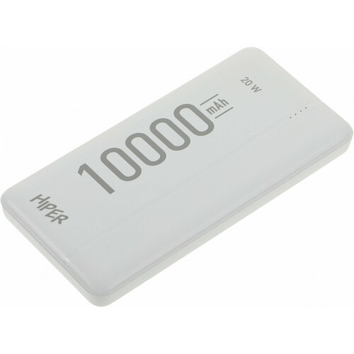 Мобильный аккумулятор Hiper MX Pro 10000 10000mAh QC PD 3A белый MX PRO 10000 WHITE 268000₽
