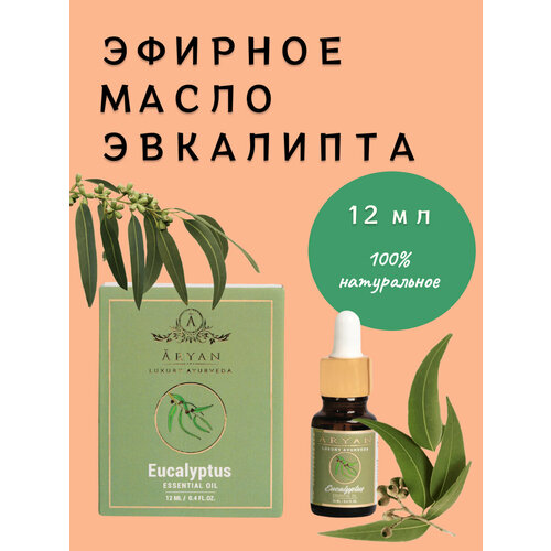 Эфирное масло Эвкалипт ARYAN Luxury ayurveda, 12 мл, Индия эфирное масло эвкалипт тм дом природы