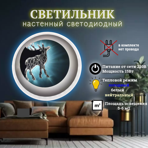 Светодиодный настенный светильник бра 