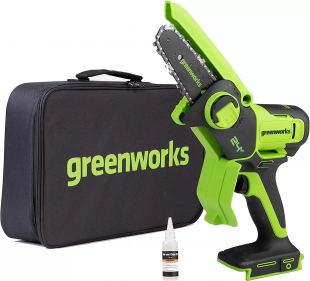 Аккумуляторная пила GREENWORKS G24MCS10 24В, без АКБ и ЗУ мини