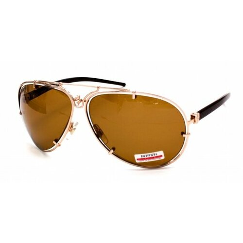Солнцезащитные очки Ferrari, коричневый