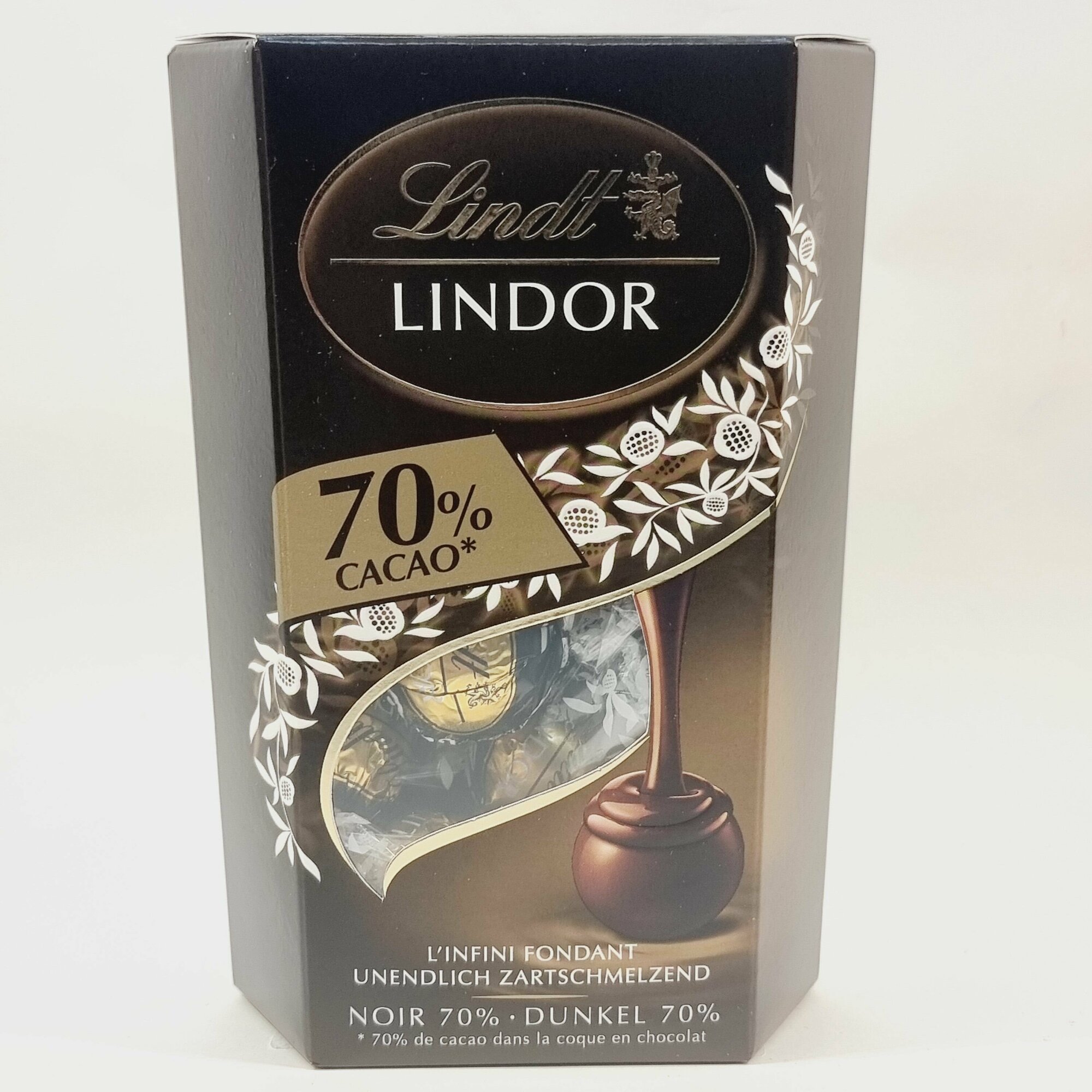 Конфеты шоколадные Lindt Lindor 70% Cacao 200 г (из Финляндии)