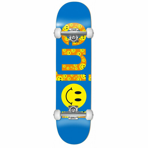 фото Скейтборд в сборе enjoi no brainer smiley fp blue 8.25"