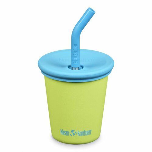 Детский стакан одностенный Klean Kanteen Kid Cup Straw Lid 10oz (296 мл) Juicy Pear с трубочкой 1010146