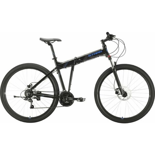 Велосипед STARK Cobra 292 HD 2021 горный складной рам18 кол29 черныйголубой 159кг HD0000 HD00000247 5611900₽