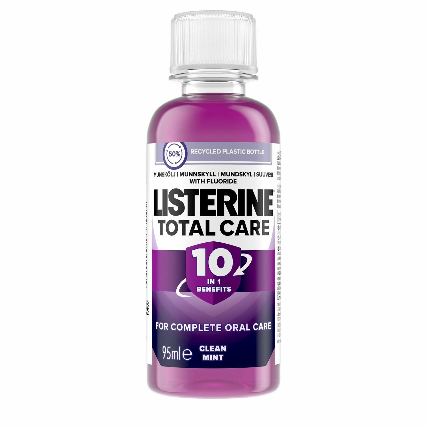 Ополаскиватель для полости рта Listerine Total Care 10 в 1, 95 мл (Из Финляндии)