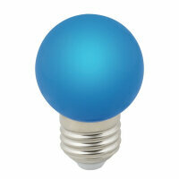 Лампа светодиодная Volpe E27 1W синяя LED-G45-1W/BLUE/E27/FR/С UL-00005647